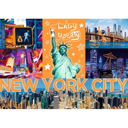 Puzzle Trefl Neón New York City de 1000 Piezas