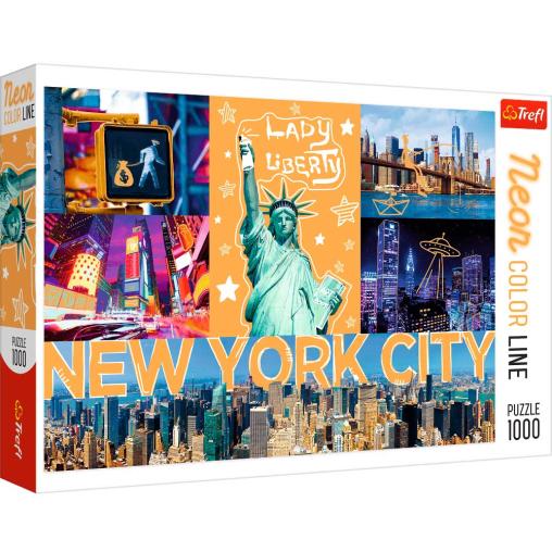 Puzzle Trefl Neón New York City de 1000 Piezas