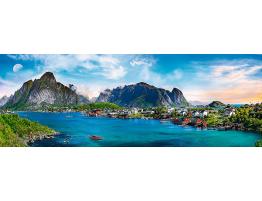 Puzzle Trefl Panorama Archipiélago Lofoten, Noruega de 500 Pzs