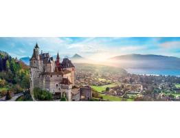 Puzzle Trefl Panorama Castillo de Menthon, Francia de 1000 Pzs