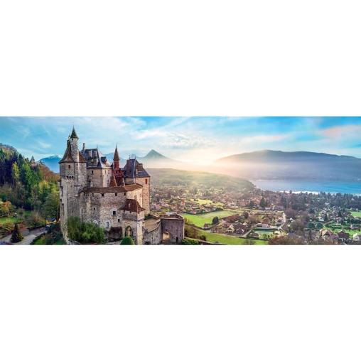 Puzzle Trefl Panorama Castillo de Menthon, Francia de 1000 Pzs