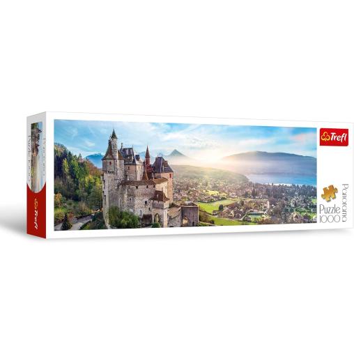 Puzzle Trefl Panorama Castillo de Menthon, Francia de 1000 Pzs