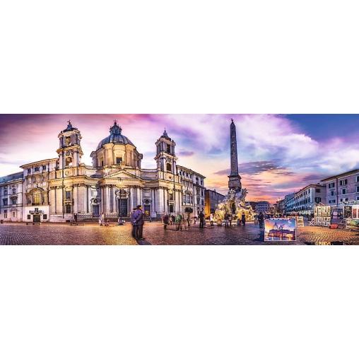 Puzzle Trefl Panorama Piazza Navona, Roma de 500 Pzs