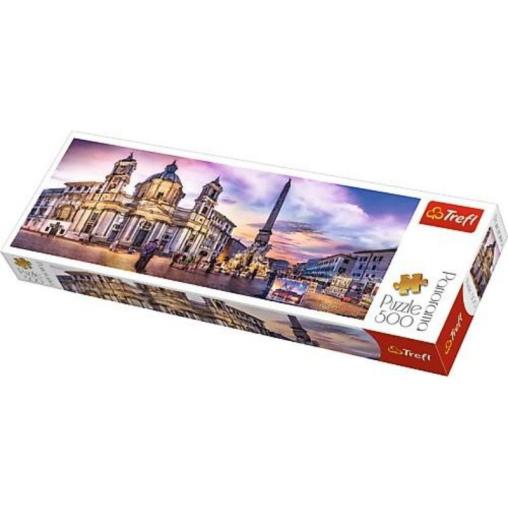 Puzzle Trefl Panorama Piazza Navona, Roma de 500 Pzs