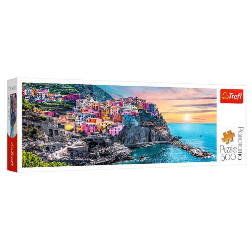 Puzzle Trefl Panorama Vernazza al Atardecer de 500 P