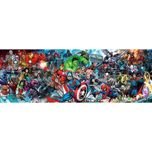 Puzzle Trefl Panorámica Únete al Universo Marvel de 1000 Pzs