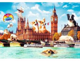 Puzzle Trefl Perros en Londres de 1000 Piezas