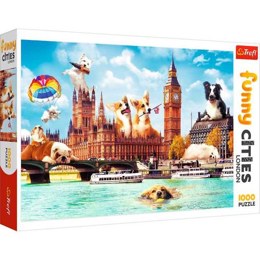 Puzzle Trefl Perros en Londres de 1000 Piezas