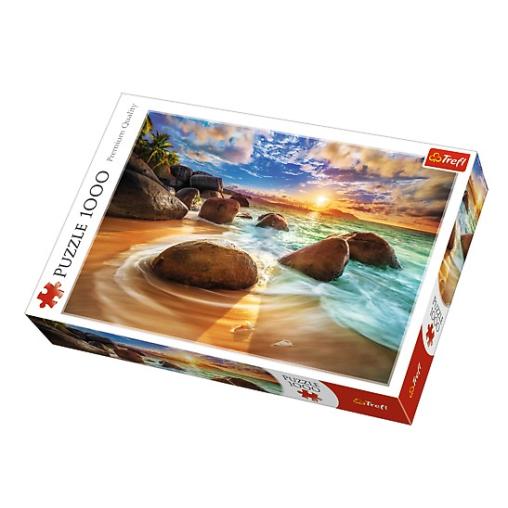 Puzzle Trefl Praia de Samudra Beach, India de 1000 Piezas