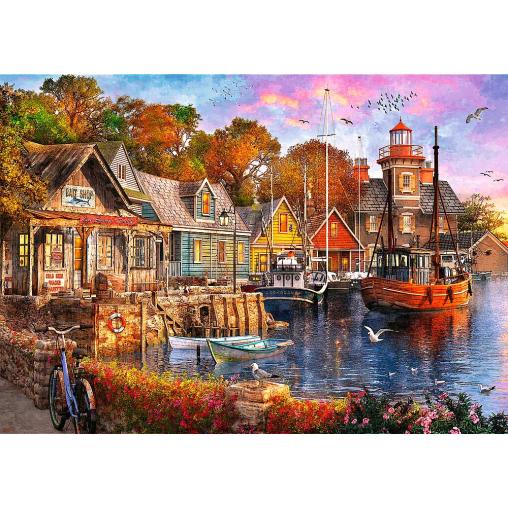 Puzzle Trefl Puerto Costero de 1000 Piezas