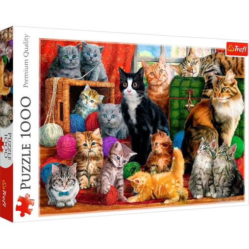 Puzzle Trefl Reunión Felina de 1000 Piezas