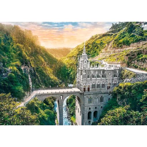 Puzzle Trefl Santuario de Las Lajas, Colombia de 1000 Piezas