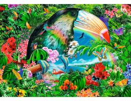 Puzzle Trefl Spiral Animales Tropicales de 1000 Piezas