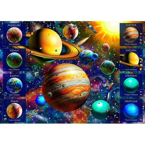 Puzzle Trefl Spiral Sistema Solar de 1000 Piezas