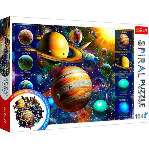 Puzzle Trefl Spiral Sistema Solar de 1000 Piezas