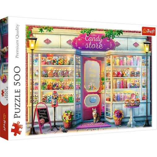 Puzzle Trefl Tienda de Golosinas de 500 Piezas