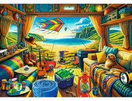 Puzzle Trefl Viajando con Autocaravana de 1000 Piezas