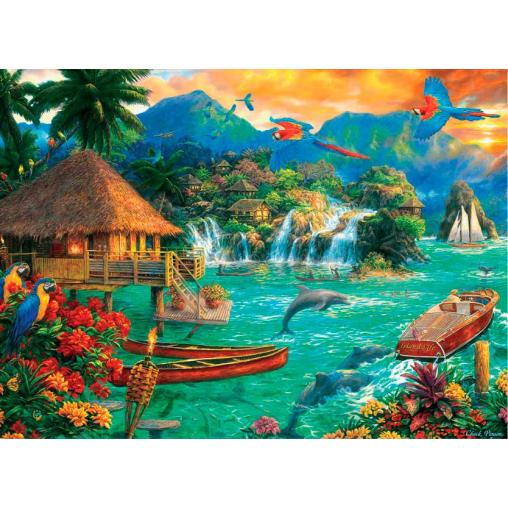 Puzzle Trefl Vida en la Isla de 3000 Piezas