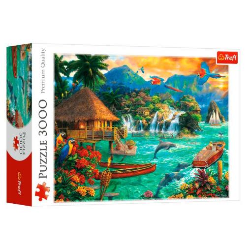 Puzzle Trefl Vida en la Isla de 3000 Piezas