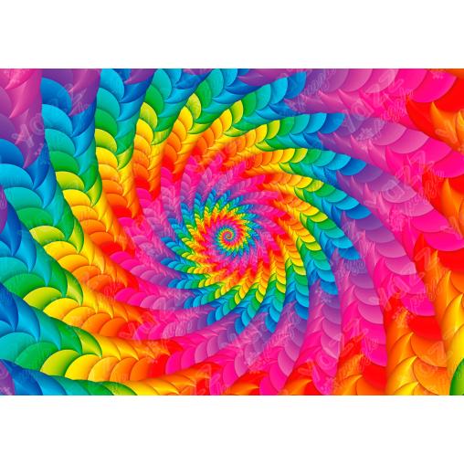 Puzzle Yazz Arcoiris Psicodélico de 1000 Piezas