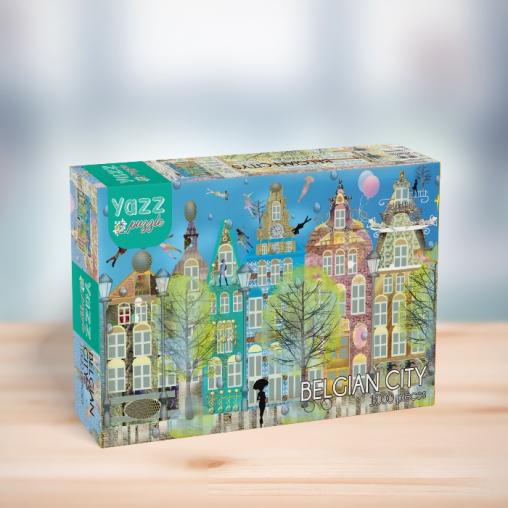 Puzzle Yazz Ciudad Belga de 1000 Piezas