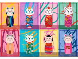 Puzzle Yazz Maneki Kokeshi de 1000 Piezas